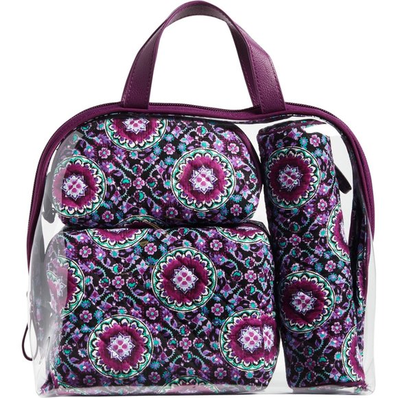 NWT Vera Bradley Iconic 4 piece Cosmetic Bag Set - Picture 1 of 7